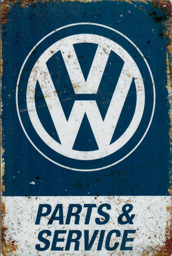 VW Parts & Service - Old-Signs.co.uk